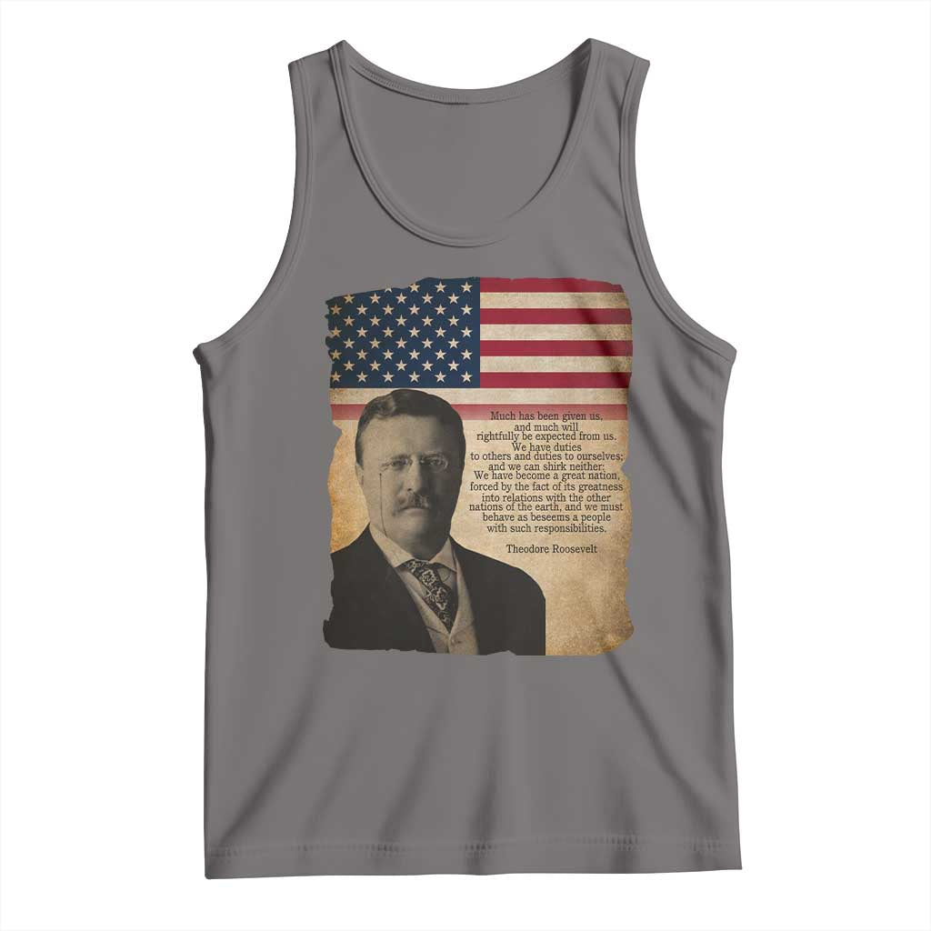 Theodore Roosevelt Quote Tank Top American President History
