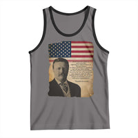 Theodore Roosevelt Quote Tank Top American President History