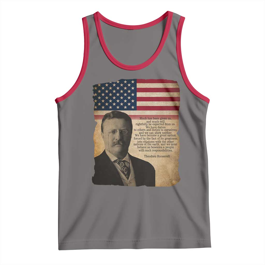 Theodore Roosevelt Quote Tank Top American President History