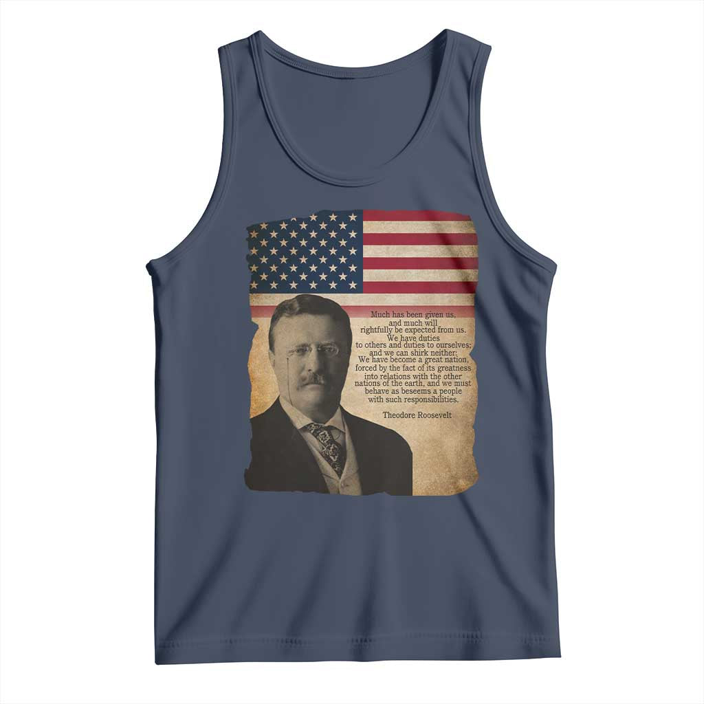 Theodore Roosevelt Quote Tank Top American President History