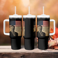 Theodore Roosevelt Quote Tumbler With Handle American President History