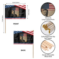 Theodore Roosevelt Quote Patriotic Handheld Flag American President History