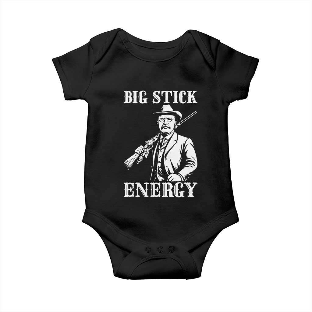 Funny Teddy Roosevelt Baby Onesie Big Stick Energy President