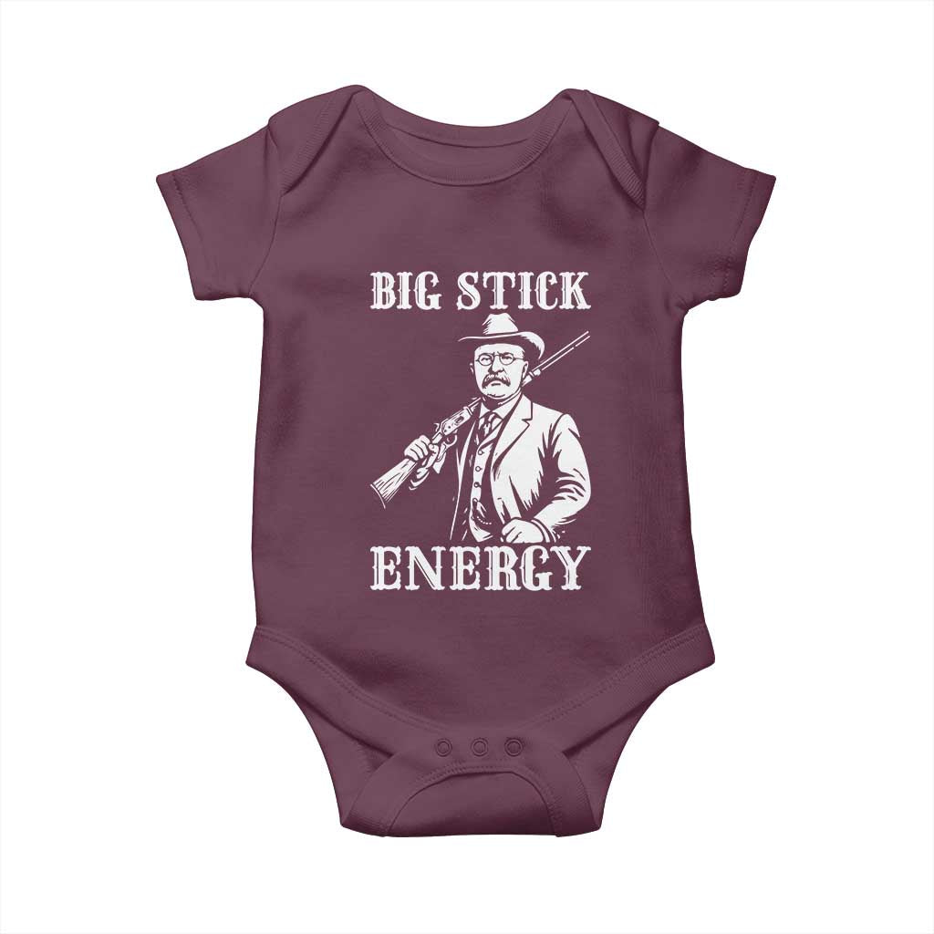 Funny Teddy Roosevelt Baby Onesie Big Stick Energy President