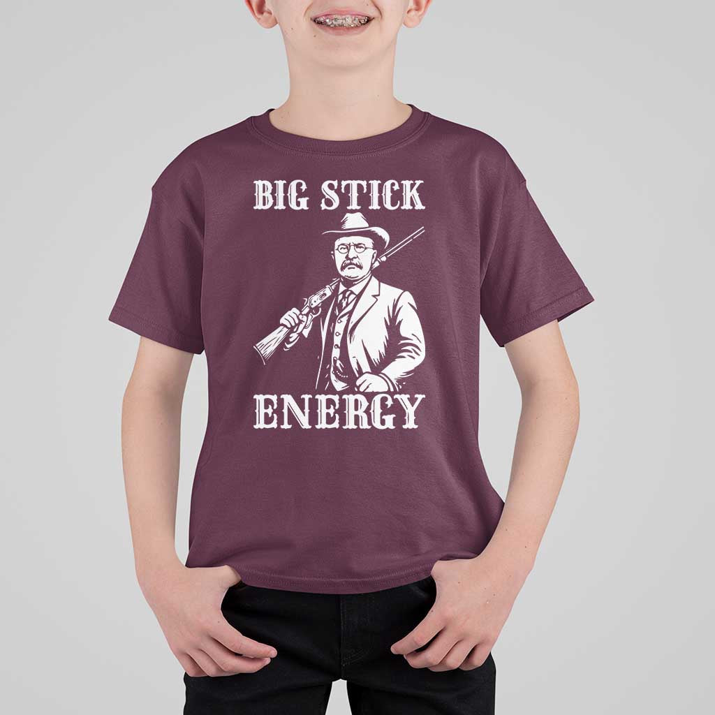 Funny Teddy Roosevelt T Shirt For Kid Big Stick Energy President