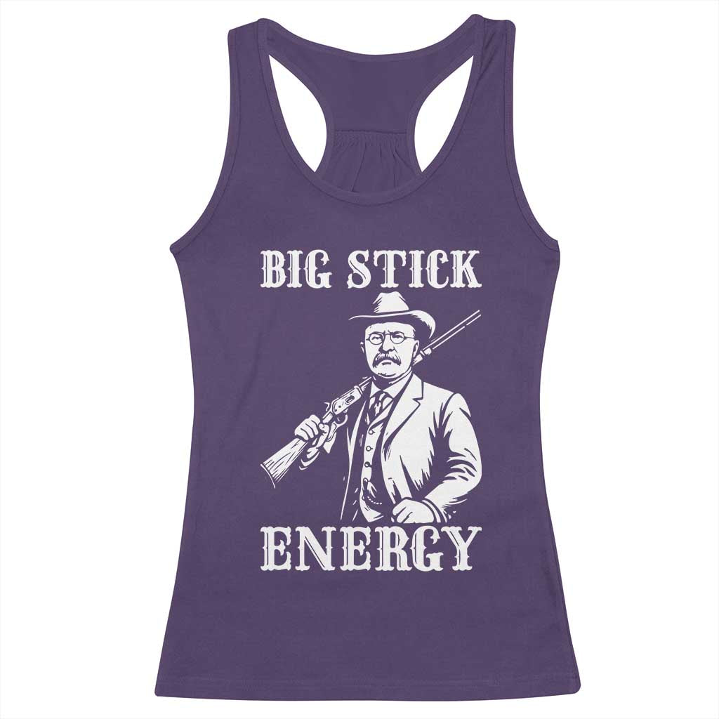 Funny Teddy Roosevelt Racerback Tank Top Big Stick Energy President