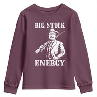 Funny Teddy Roosevelt Youth Sweatshirt Big Stick Energy President