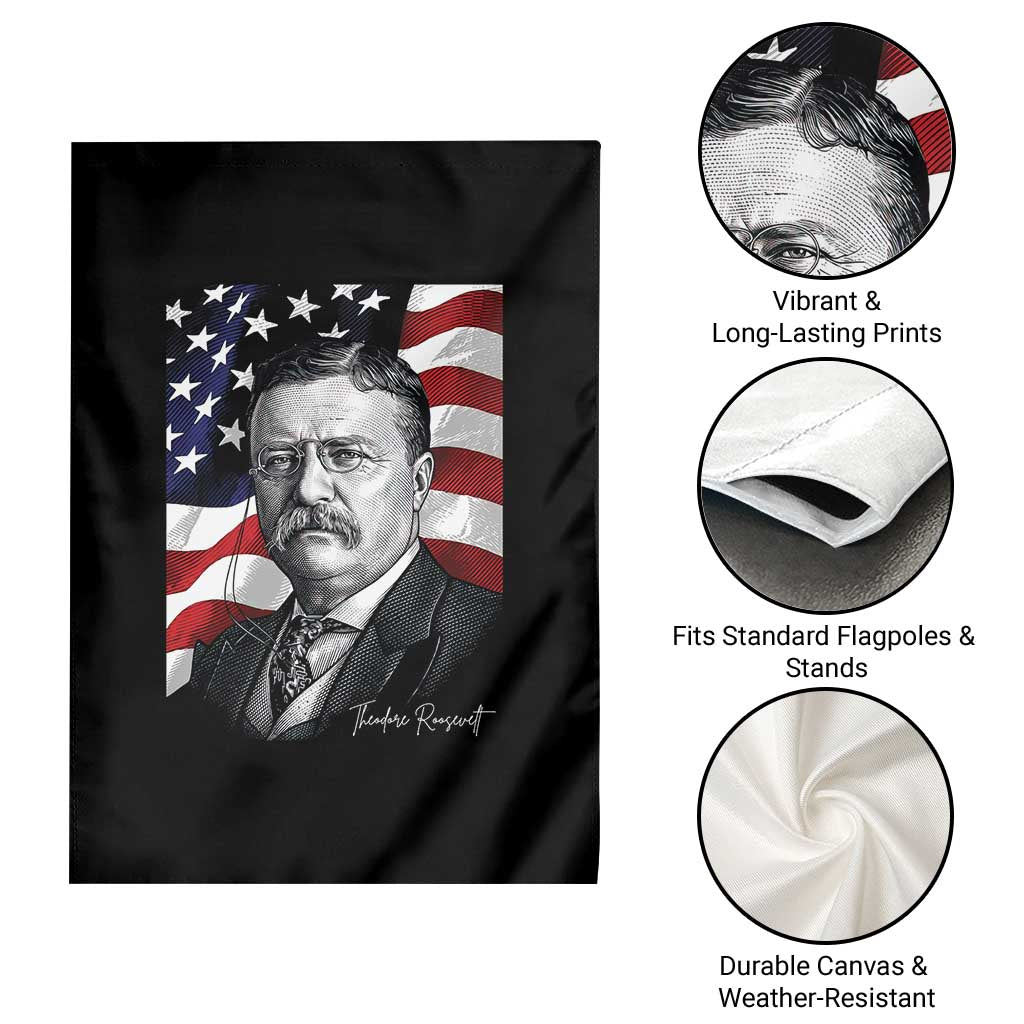 Theodore Roosevelt Patriotic American Flag President Garden Flag