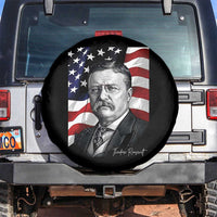 Theodore Roosevelt Patriotic American Flag President Spare Tire Cover