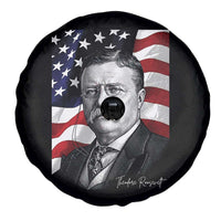 Theodore Roosevelt Patriotic American Flag President Spare Tire Cover