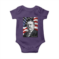 Theodore Roosevelt Patriotic American Flag President Baby Onesie