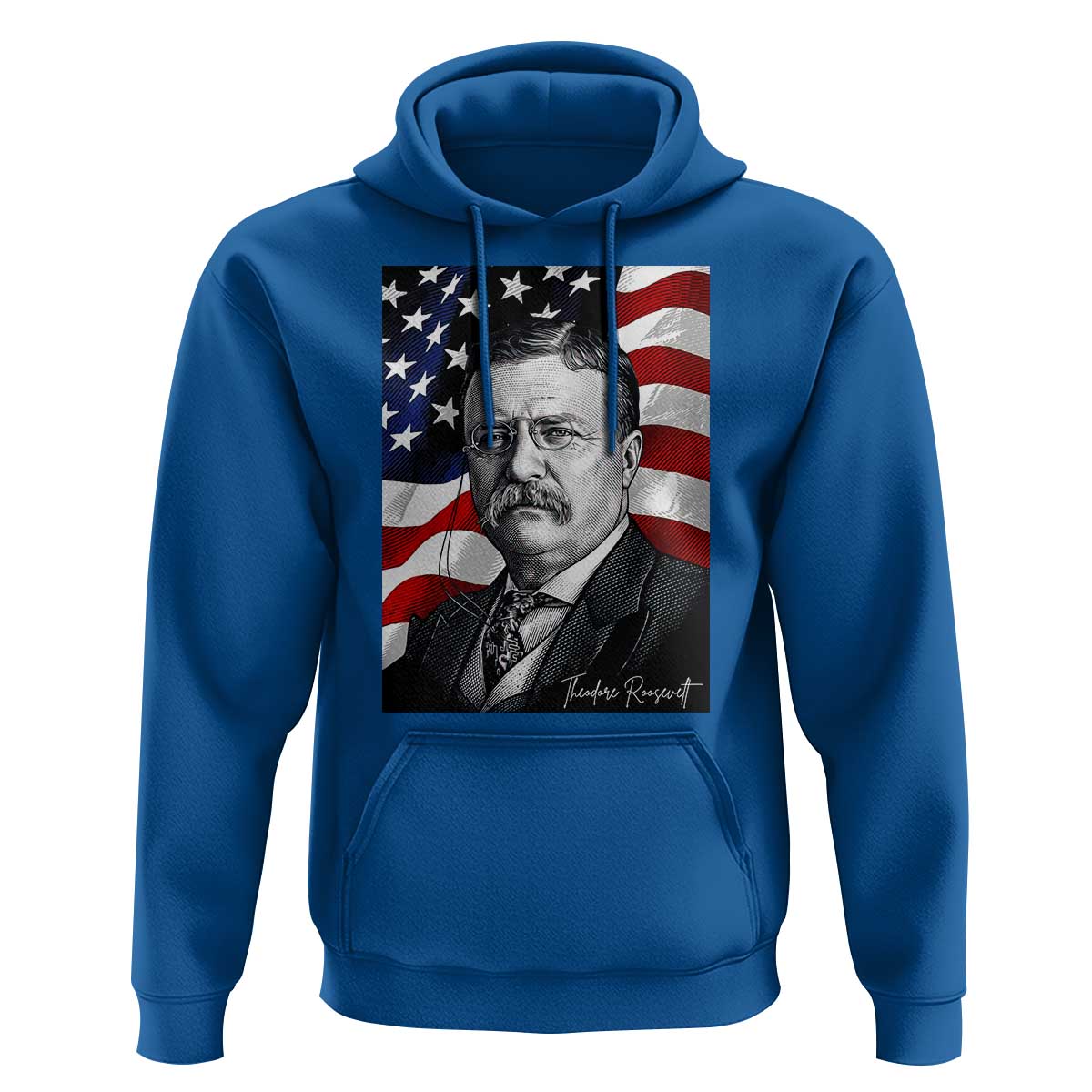 Theodore Roosevelt Patriotic American Flag President Hoodie