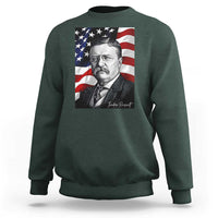 Theodore Roosevelt Patriotic American Flag President Sweatshirt
