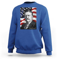 Theodore Roosevelt Patriotic American Flag President Sweatshirt