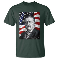 Theodore Roosevelt Patriotic American Flag President T Shirt