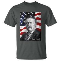 Theodore Roosevelt Patriotic American Flag President T Shirt