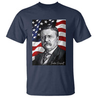 Theodore Roosevelt Patriotic American Flag President T Shirt