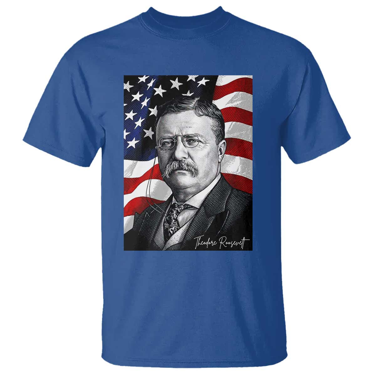 Theodore Roosevelt Patriotic American Flag President T Shirt