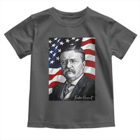 Theodore Roosevelt Patriotic American Flag President Toddler T Shirt