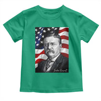 Theodore Roosevelt Patriotic American Flag President Toddler T Shirt
