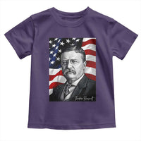 Theodore Roosevelt Patriotic American Flag President Toddler T Shirt