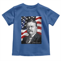 Theodore Roosevelt Patriotic American Flag President Toddler T Shirt