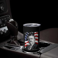Theodore Roosevelt Patriotic American Flag President Tumbler Cup