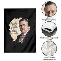 Theodore Roosevelt Quote Garden Flag American History Presidents Day