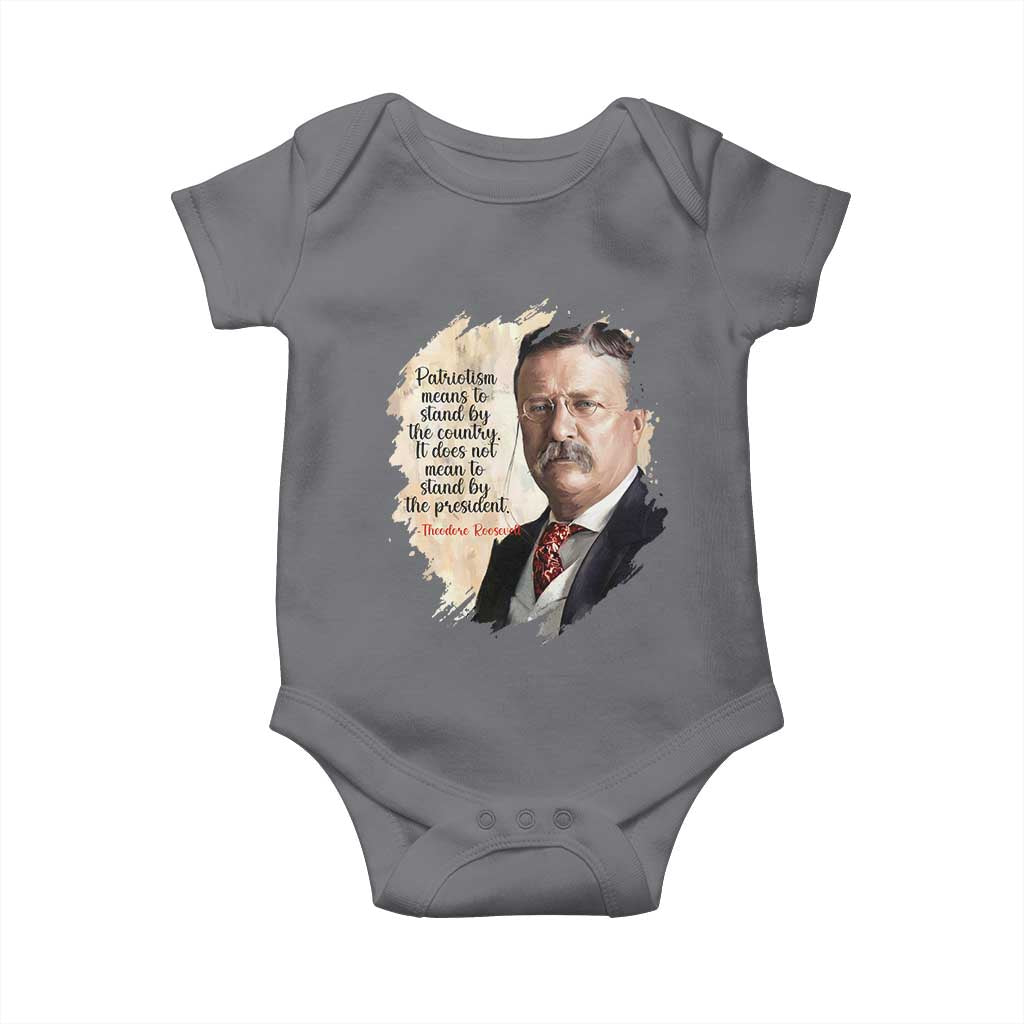 Theodore Roosevelt Quote Baby Onesie American History Presidents Day