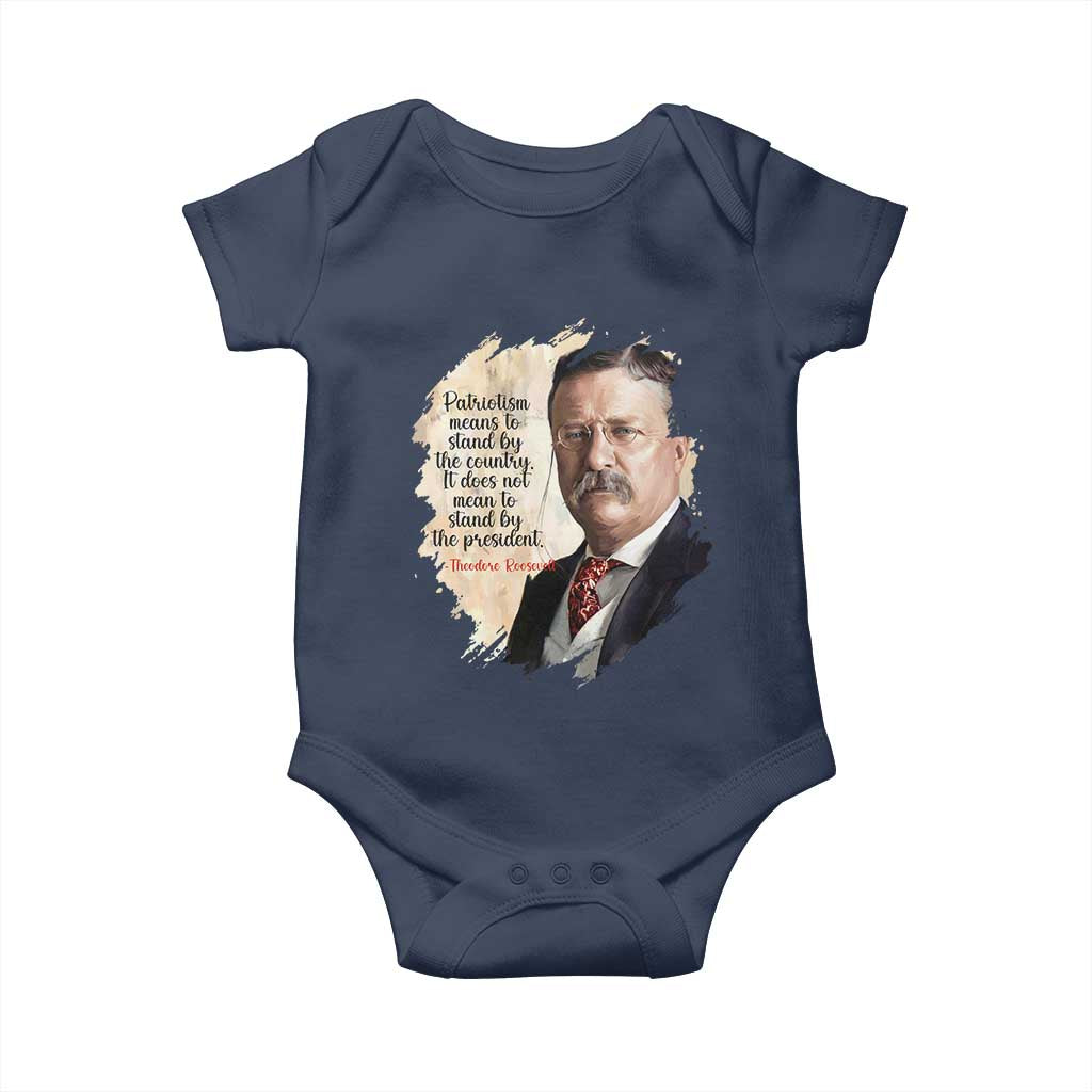 Theodore Roosevelt Quote Baby Onesie American History Presidents Day