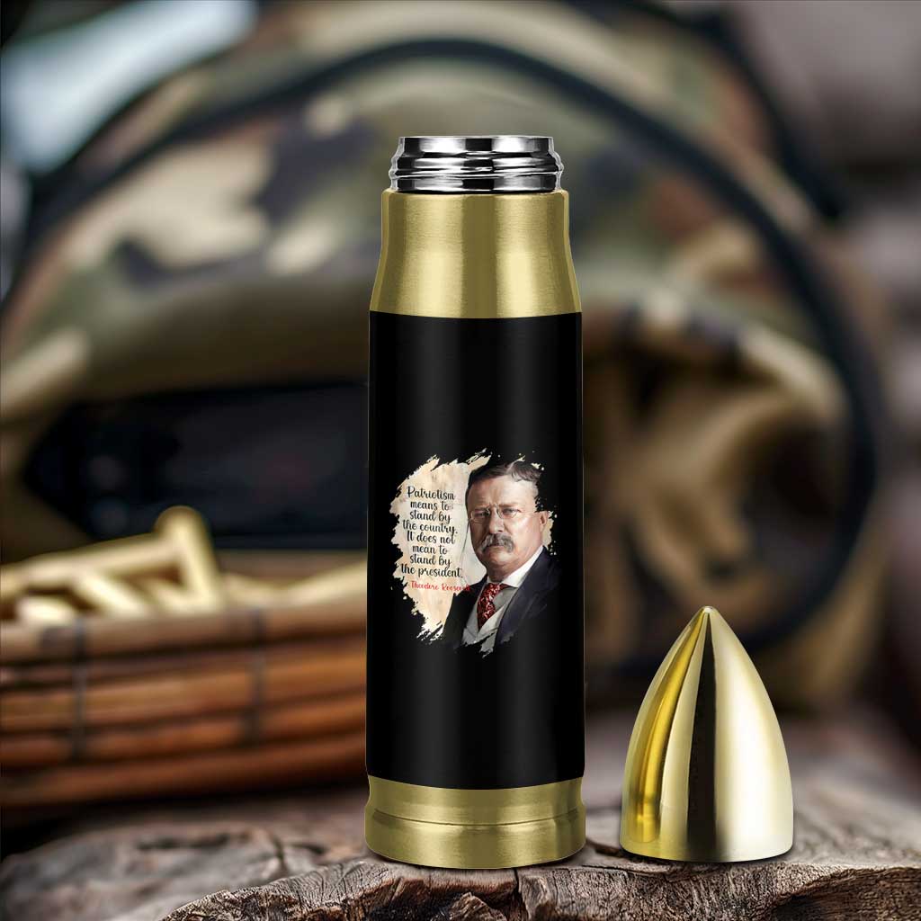 Theodore Roosevelt Quote Bullet Tumbler American History Presidents Day