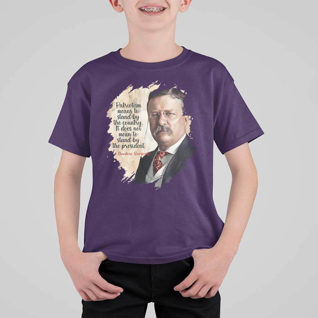 Theodore Roosevelt Quote T Shirt For Kid American History Presidents Day