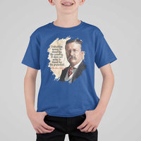 Theodore Roosevelt Quote T Shirt For Kid American History Presidents Day