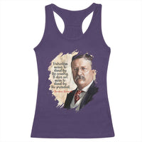 Theodore Roosevelt Quote Racerback Tank Top American History Presidents Day