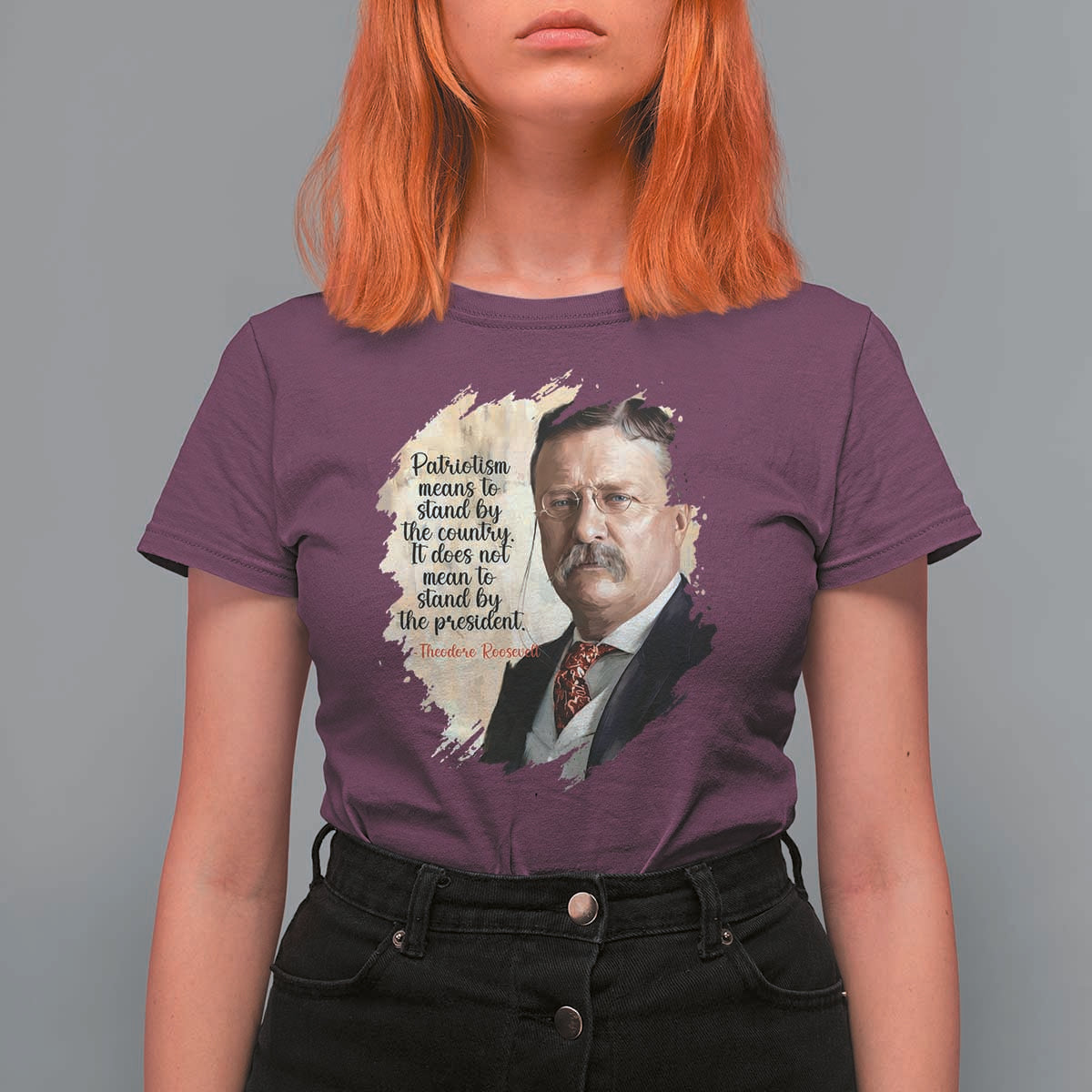 Theodore Roosevelt Quote T Shirt For Women American History Presidents Day