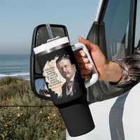 Theodore Roosevelt Quote Tumbler With Handle American History Presidents Day