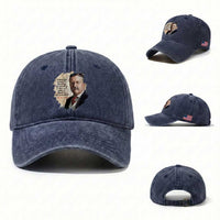 Theodore Roosevelt Quote Washed Cotton Baseball Cap American History Presidents Day