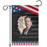Theodore Roosevelt Quote Garden Flag American History Presidents Day