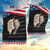 Theodore Roosevelt Quote Garden Flag American History Presidents Day