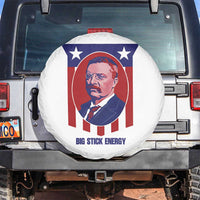 Theodore Roosevelt Patriotic American Flag Spare Tire Cover Big Stick Energy President