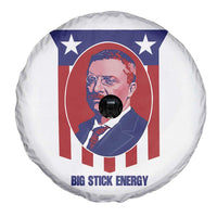 Theodore Roosevelt Patriotic American Flag Spare Tire Cover Big Stick Energy President