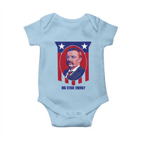 Theodore Roosevelt Patriotic American Flag Baby Onesie Big Stick Energy President
