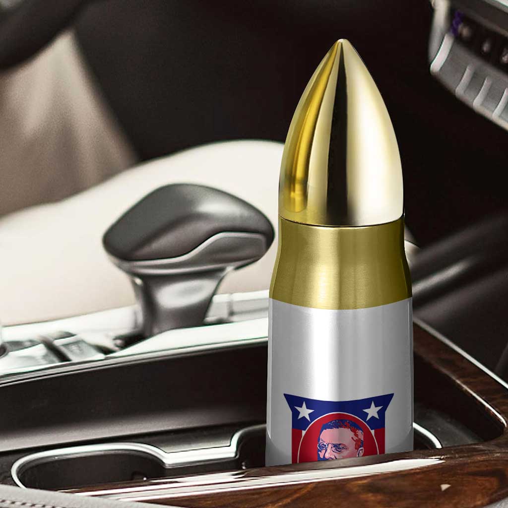 Theodore Roosevelt Patriotic American Flag Bullet Tumbler Big Stick Energy President