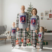 Theodore Roosevelt Patriotic American Flag Plaid Pajama Set Big Stick Energy President