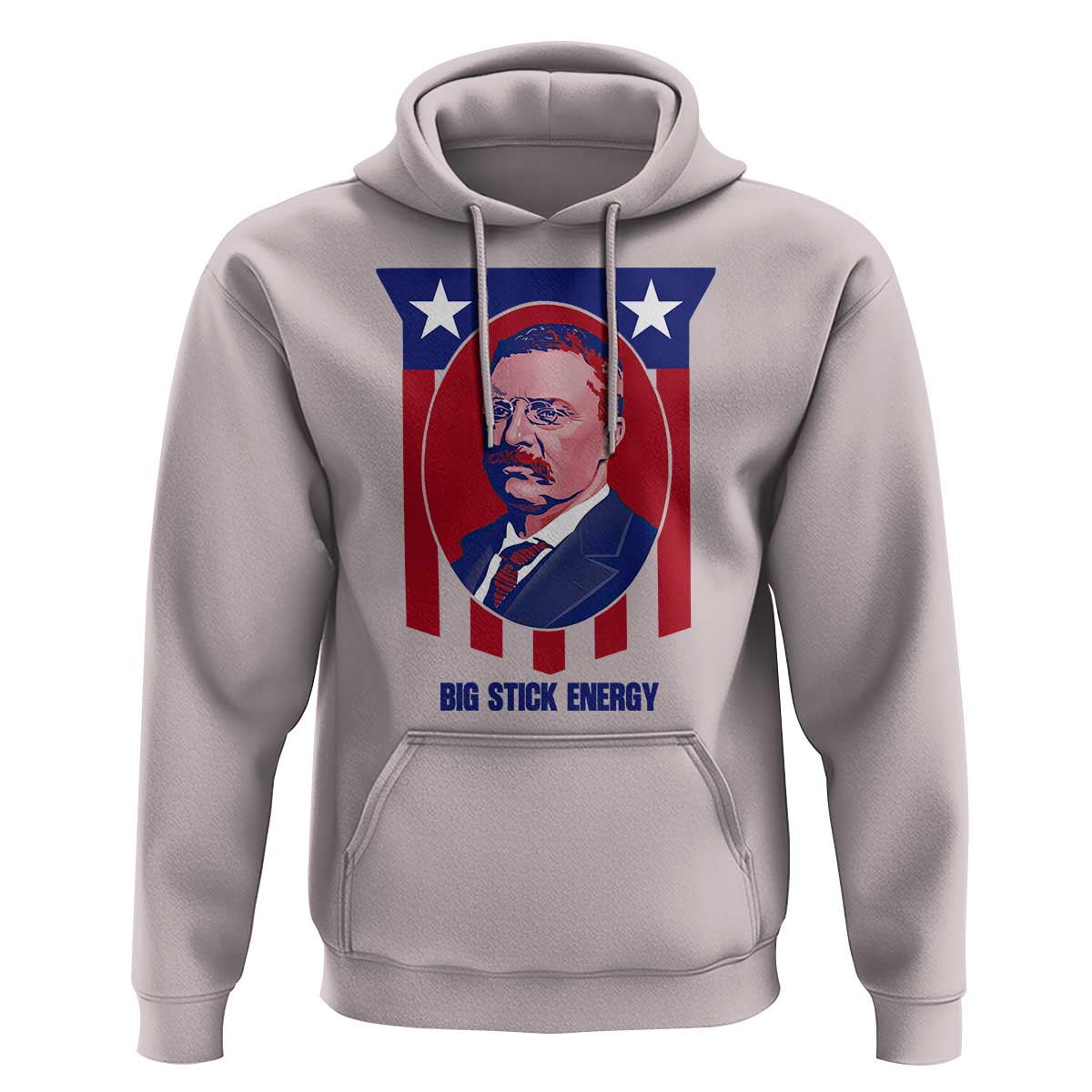 Theodore Roosevelt Patriotic American Flag Hoodie Big Stick Energy President