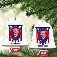 Theodore Roosevelt Patriotic American Flag Ceramic Ornament Big Stick Energy President