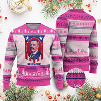 Theodore Roosevelt Patriotic American Flag Ugly Christmas Sweater Big Stick Energy President