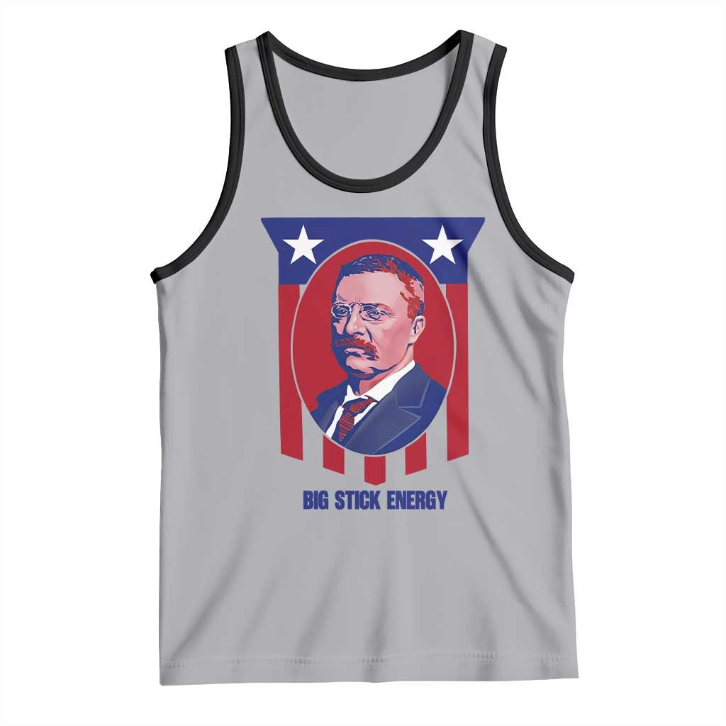 Theodore Roosevelt Patriotic American Flag Tank Top Big Stick Energy President