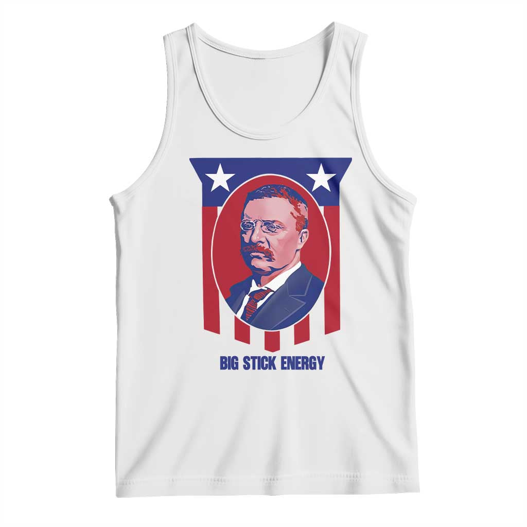 Theodore Roosevelt Patriotic American Flag Tank Top Big Stick Energy President