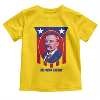 Theodore Roosevelt Patriotic American Flag Toddler T Shirt Big Stick Energy President